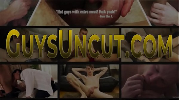 Teen fingers foreskin and jerks long shlong