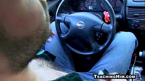 Twink and mature stud take turns sucking cock