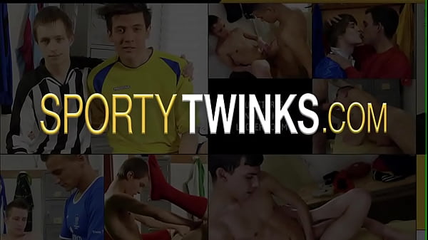 Twink sports masseur rubs and bareback fucks