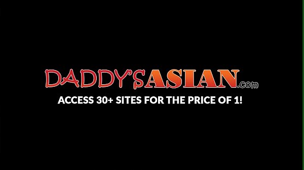 Young Asian homo makes daddy hard and strokes his cock