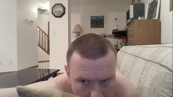 Humping Bed and Masturbating Watching Gay Porn