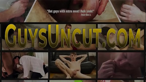 Uncircumcised twink sucks cock