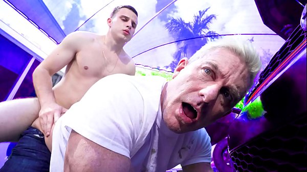 Horny stepson fucks his stepdad real hard – gay porn