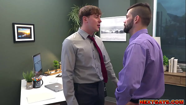 Hot sex at the office with two rivals Julian Brady and Josh Brady for the Big Promotion