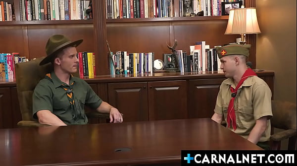 Scoutmaster Dylan Tides giving scout Noah White the dick he wants deep into his tight asshole