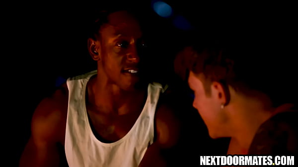 Camping in the woods turns into threesome gay sex