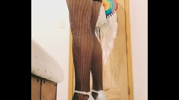 Sexy at home stockings and thong