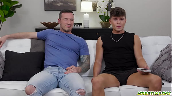Drake Von and Derek Kage come up with flimsy excuses to jerk off side by side and frot that leads to filled sex