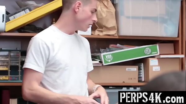 Young Black Guy Fucked in Security Office for Shoplifting – Perps4k