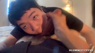 DL skater guy using fat asian booty to get off (hotdogging)