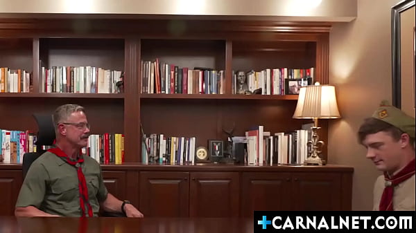 Scout Cole Blue enjoys getting his cute ass rimmed and fucked hard by his Scoutmaster Reece Scott